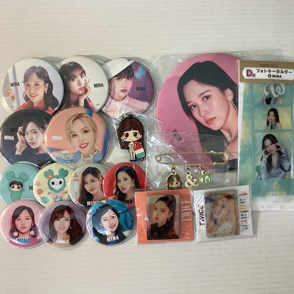 TWICE MISAMO ミナ 缶バッチ キーホルダー ピンバッチ ビックピン