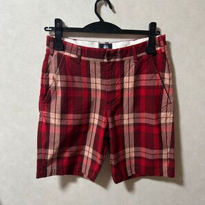 美品 stussy ステューシー ハーフパンツ チェック柄 メンズ 30サイズ