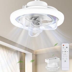 シーリングファンライト LED 4000lm 天井扇風機 無段階調光調色