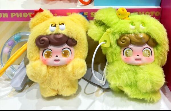 Q.kid ぬいぐるみ内袋未開封新品 グリーンとエイローの2体セット
