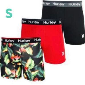 数量限定 Hurley ハーレー ボクサーパンツ 吸汗速乾 Sサイズ 2枚組