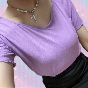 GORGE 紫 Tシャツ トップス フリーサイズ