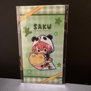 SAKU ミニクリアファイル 笹木咲 マスクケース