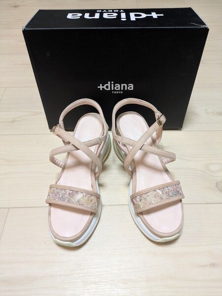 ★美品+diana プラスダイアナ 厚底サンダル ★お値下げ交渉不可 ★23.5cm