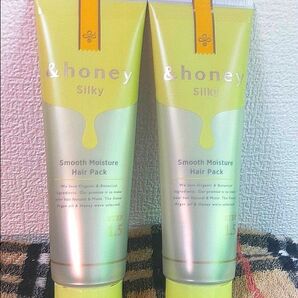 &honey シルキー モイスチャーヘアパック 2個セット ミニ折り紙1枚