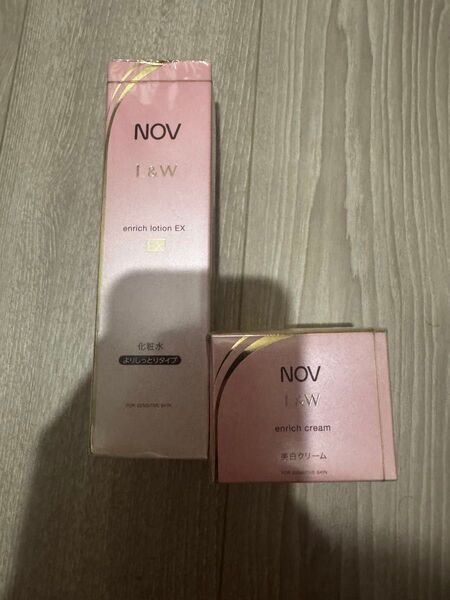【新品未開封】ノブL&W エンリッチローションEX 〈化粧水〉120ml 1本+エンリッチクリーム×1個