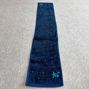 マフラータオル ヒョウ柄 青 斉藤和義