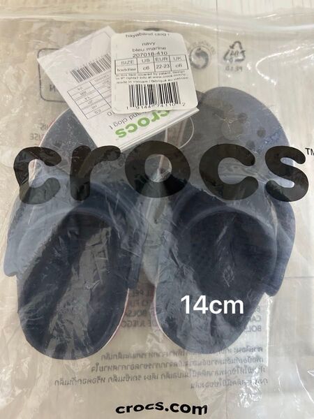 クロックス crocs 14cm ネイビー