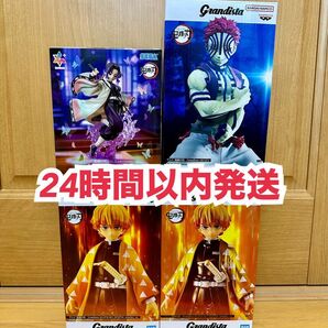 4点セット 鬼滅の刃 Grandista 猗窩座 我妻善逸 Luminasta 胡蝶しのぶ フィギュア ナムコ限定