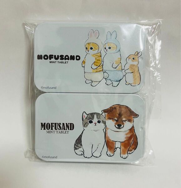 モフサンド カフェ mofusand ぢゅの タブレット缶 空き容器 うさにゃん わんこ