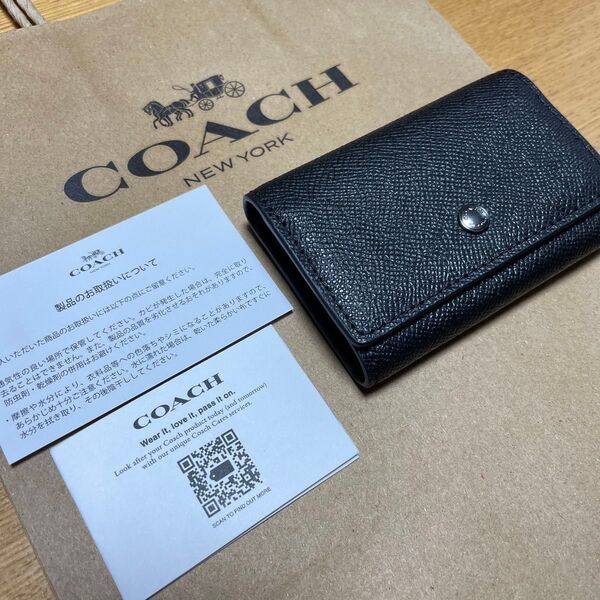 新品未使用 コーチ COACH ブラック キーケース