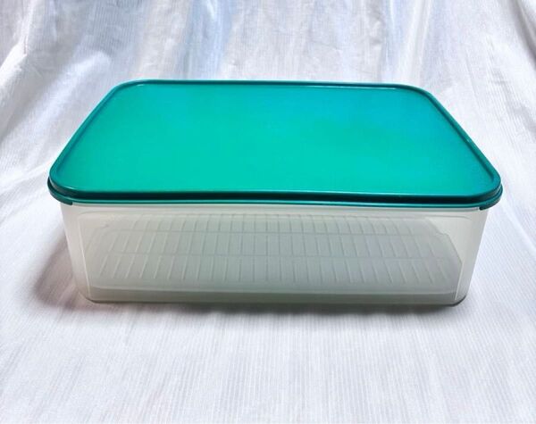 Tupperware タッパーウェア MMダブル 大容器 保存容器 すのこ付き シール蓋付 角型 密封容器