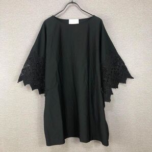 BEARDSLEY レーススリーブ カットソー F ブラック