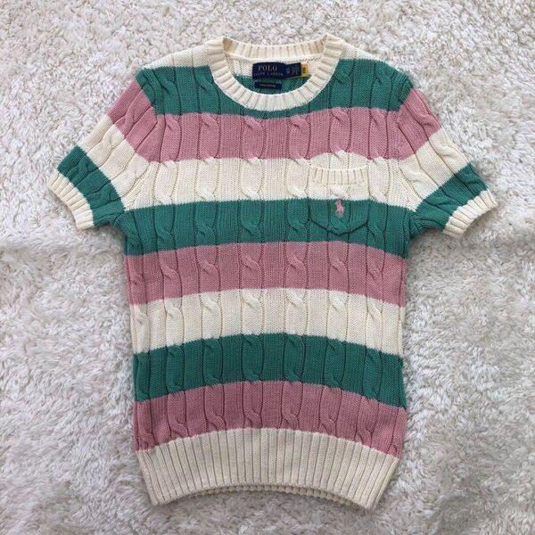 Polo Ralph Lauren 半袖 ケーブルニット セーター