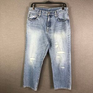 ジャーナルスタンダードラックス 13OZデニムダメージテーパー5PK M ブルー