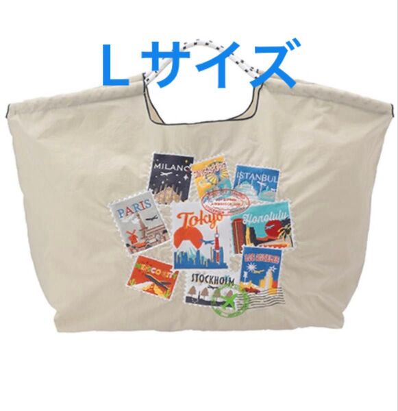 ★ ANA ボールアンドチェーン エコバッグ Lサイズ コラボ 限定 飛行機 Ball & Chain グレー 新品