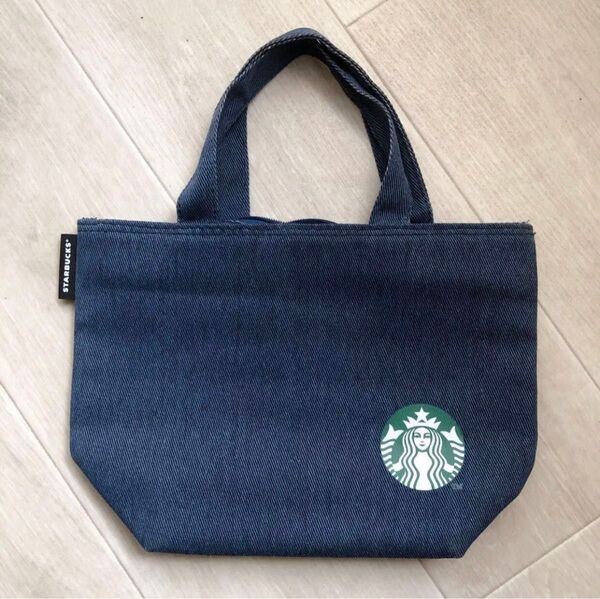 スターバックス デニム 保冷 ミニトートバッグ ランチバッグ ランチトート