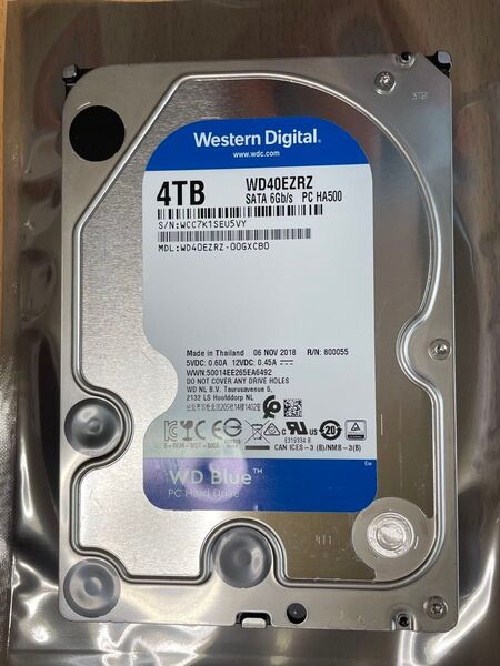 □Western Digital WD Blue WD40EZRZ 4TB SATA HDD