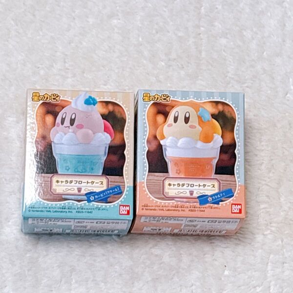 新品未開封星のカービィ キャラテフロートケース ワドルディ&カービィ クリーム