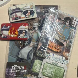 第五人格 白黒無常 グッズ3点セット(アクスタ・缶バッジ・チケット風カード)箱付