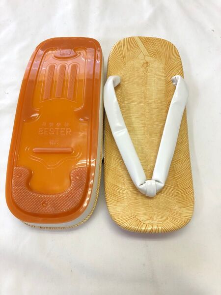 メンズ草履 雪駄 アメ底 白ハナオL