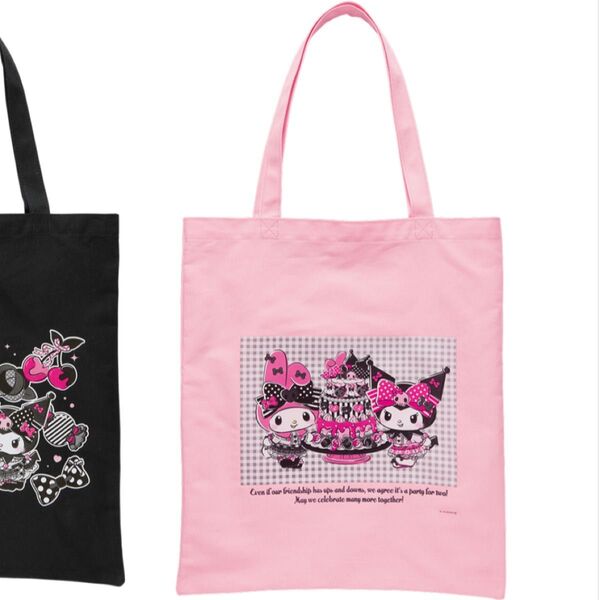Happyくじ My Melody & Kuromi 50th&20th Anniversaries トートバッグ ピンク