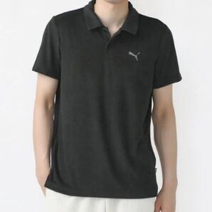 M■新品 PUMA(プーマ)SUMMER PACK パイル 半袖ポロシャツ ブラック 定価5,060円