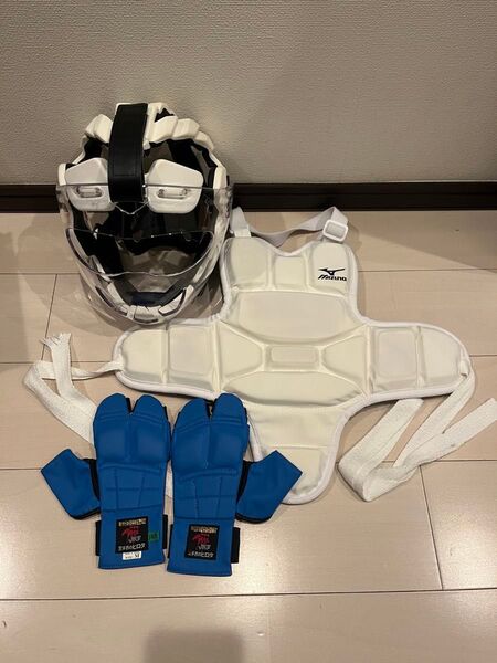 (16)空手防具セット 最新タイプ空手ニューメンホー7 /mサイズ メンホー