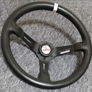 正規品 MOMO FULL SPEED 348D モモ フルスピード 348mm 35パイ ホワイト 白 ディープ レザー