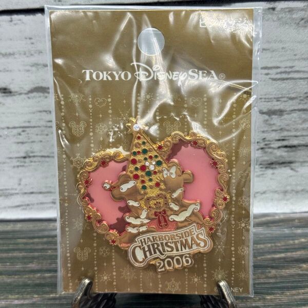 東京ディズニーシー クリスマス ピンバッジ 2006 ミッキー ミニー
