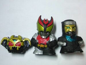  Heisei era Kamen Rider Kiva finger doll 3 kind figure 