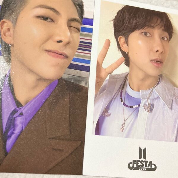 BTS festa フェスタ 2025 購入特典 トレカ フォトカード ナムジュン RM セット 10万ウォン