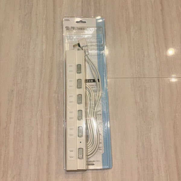 オーム電機 雷に強い節電タップ 6個口 1.5m 電源タップ