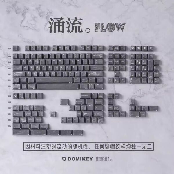 Domikey Flow Keycaps 中古