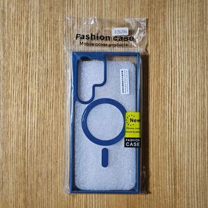 Galaxy S23 Ultra マグネット充電対応スマホケース ブルー
