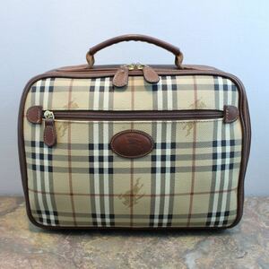 BURBERRYS CHECK PATTERNED HAND BAG صنع في إيطاليا / حقيبة يد بربري منقوشة بربري ، حقيبة ، حقيبة ، حقيبة يد