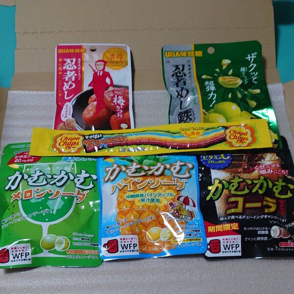 UHA味覚糖 忍者めし かむかむ Chupa Chups グミ まとめ売り