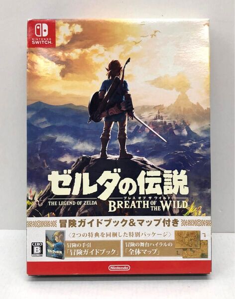 Nintendo Switch ゼルダの伝説 ブレスオブザワイルド 冒険ガイドブック マップ付き スイッチ ソフト 任天堂