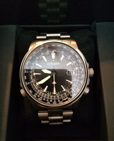CITIZEN PROMASTER シチズン プロマスター ダイレクトフライト エコドライブ チタン 電波ソーラー メンズ 腕時計
