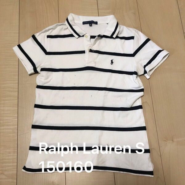 ラルフローレン Ralph Lauren ポロシャツ レディース S 150 160 ボーダー polo 半袖ポロシャツ