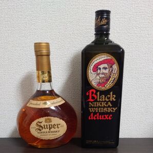 【古酒】スーパーニッカ特級・ブラックニッカデラックス1級2本セット