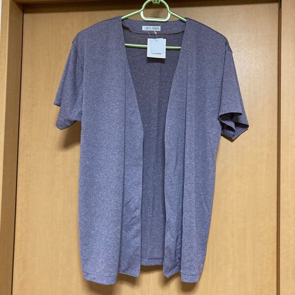ミセス シニア LADY'S FASHION パープルカーディガン LLサイズ