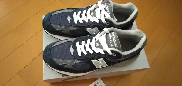 new balance993 ニューバランス 993 ネイビー 数回着用の極美品 サイズ8ハーフ 正規品