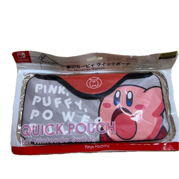 Switch 星のカービィ クイックポーチ for Nintendo Switchすいこみカービィ(パッケージに若干の傷スレあり)