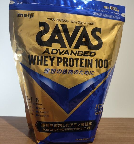 ザバス ホエイプロテイン100 バニラ風味 900g 1袋
