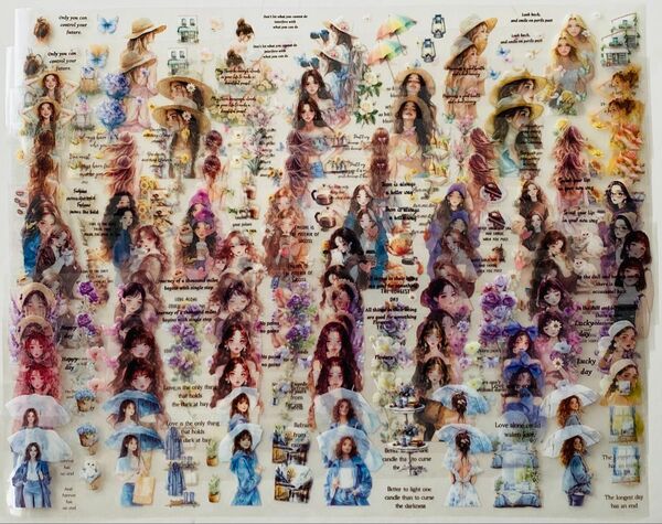 PETテープ 切り売り コラージュ 女の子 おすそ分け 16ループ
