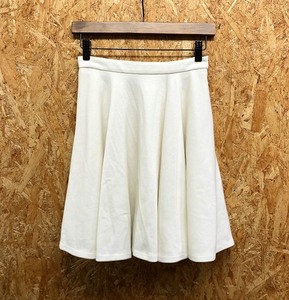 [ translation have ] ARROW Arrow M lady's cut and sewn circular skirt lining attaching knee height plain poly- × rayon × polyurethane ivory 