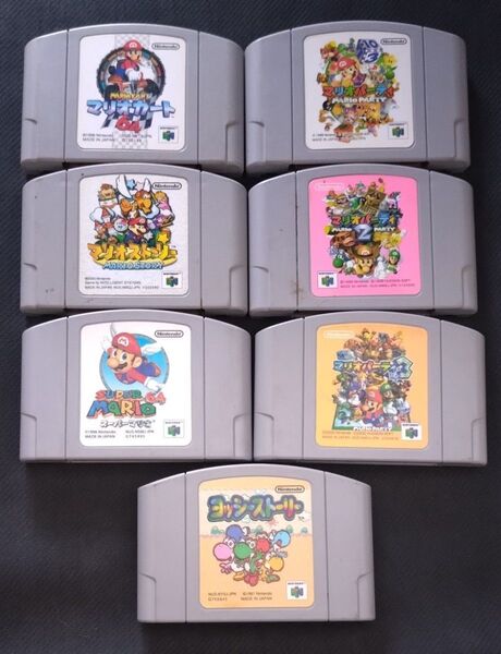 【ゲーム/ニンテンドー64】 マリオパーティ・2・3 マリオカート64 マリオストーリースーパーマリオ64 動作確認済み