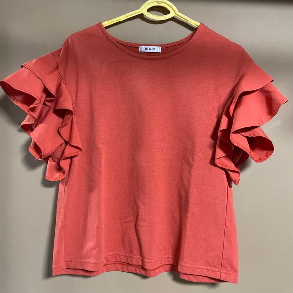 半袖Tシャツフリル袖シャツ