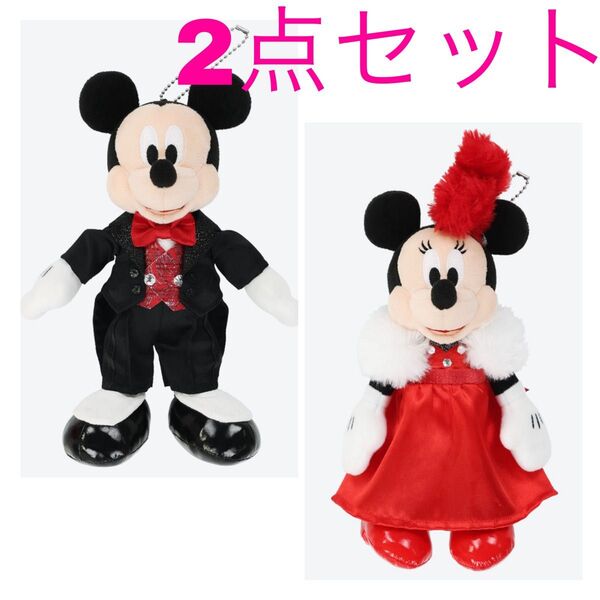 ディズニーシー ビッグバンドビート ぬいぐるみバッジ ミッキー ミニー